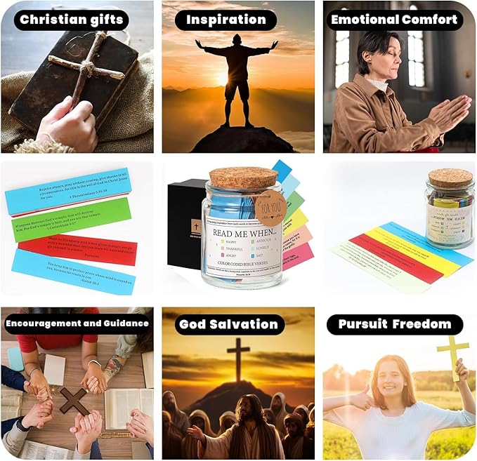 Bible Verse Jar – Daily Scripture by Mood (Faith-Based Gift Idea)